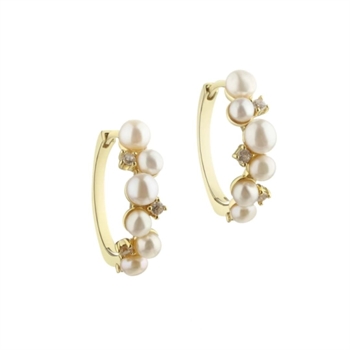  Aqua Dulce - darling Bubbels Hoop i forgyldt sterlingsølv